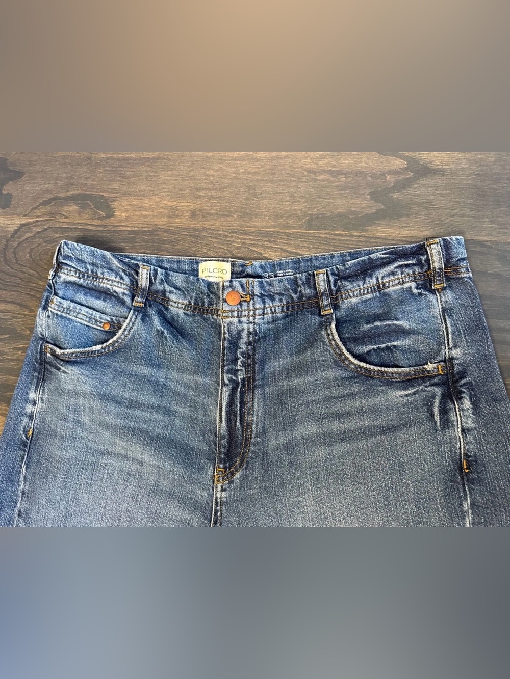 Pilcro Cropped Denim Jeans NWOT Size 33 &34 $138 - Picture 11 of 12